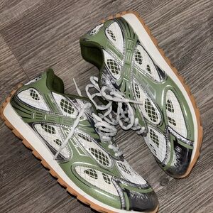 Bottega green orbit sneakers